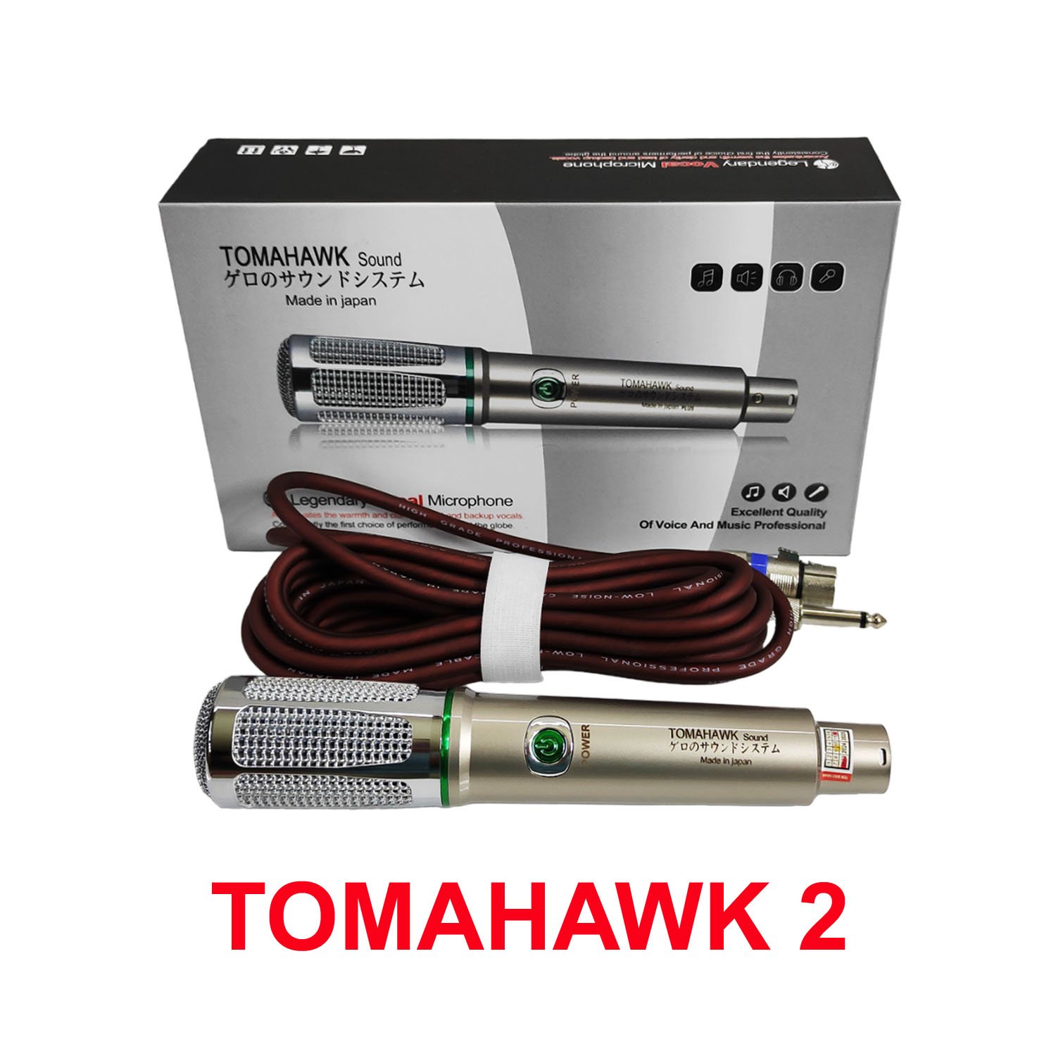 Mic Nhật, Mic có dây karaoke TOMAHAWK , Micro có dây cao cấp chuyên nghiệp, Mic dây hát karaoke, Mic có dây loại xịn ShureSH-919, Tomahawk 2