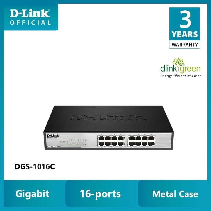 Hot deals - bộ chia mạng d-link switch 16 cổng rj45 10/100/1000mbps gắn tủ/ để bàn - dgs-1016c - hàng chính hãng