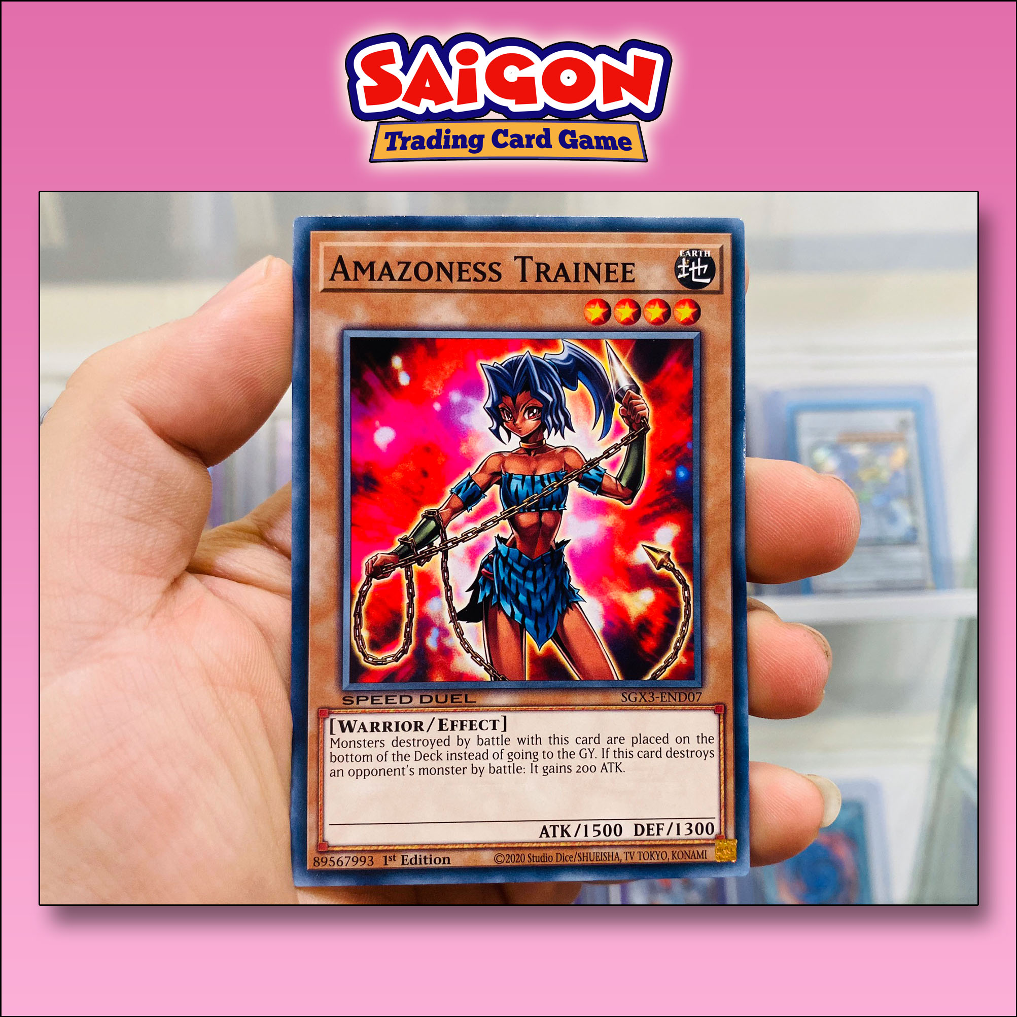 Thẻ bài yugioh mã sgx3-end07 - amazoness trainee - common - 1st edition