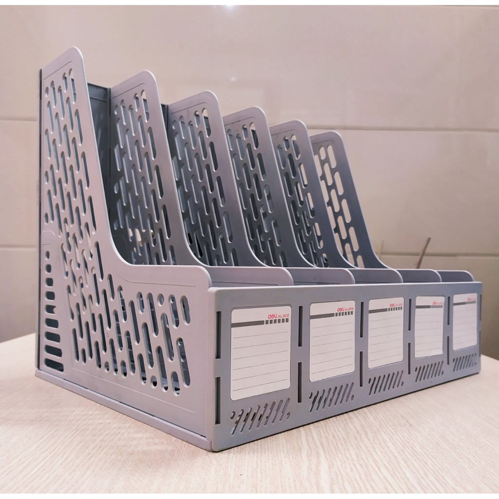 Kệ ráp 5 ngăn deli 9838 / khay tài liệu 5 ngăn