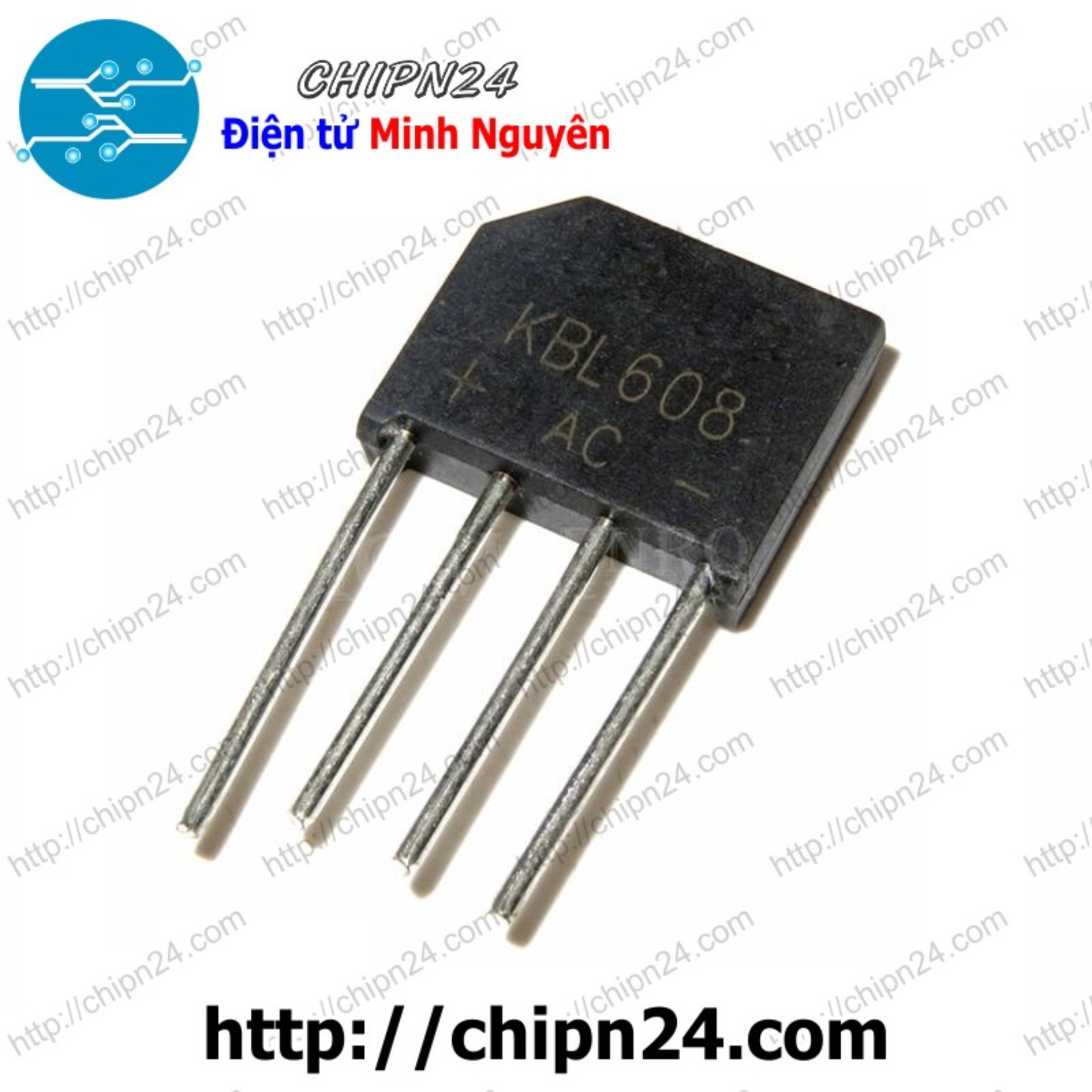 Cầu diode kbl608 6a 800v