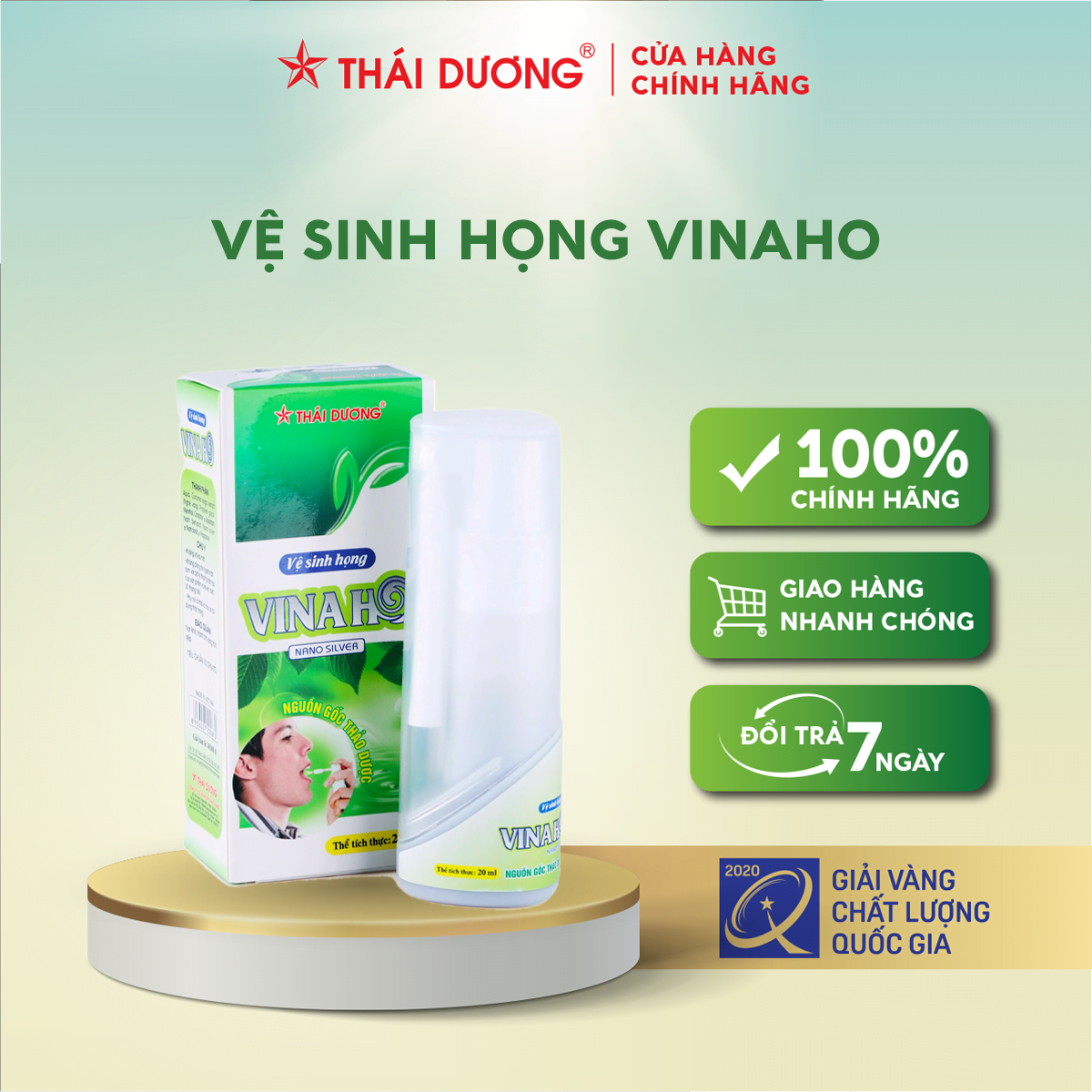 Dung dịch xịt vệ sinh họng Vinaho