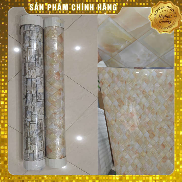 Giấy dán tường giả gạch - Decal dán tường giả gạch
