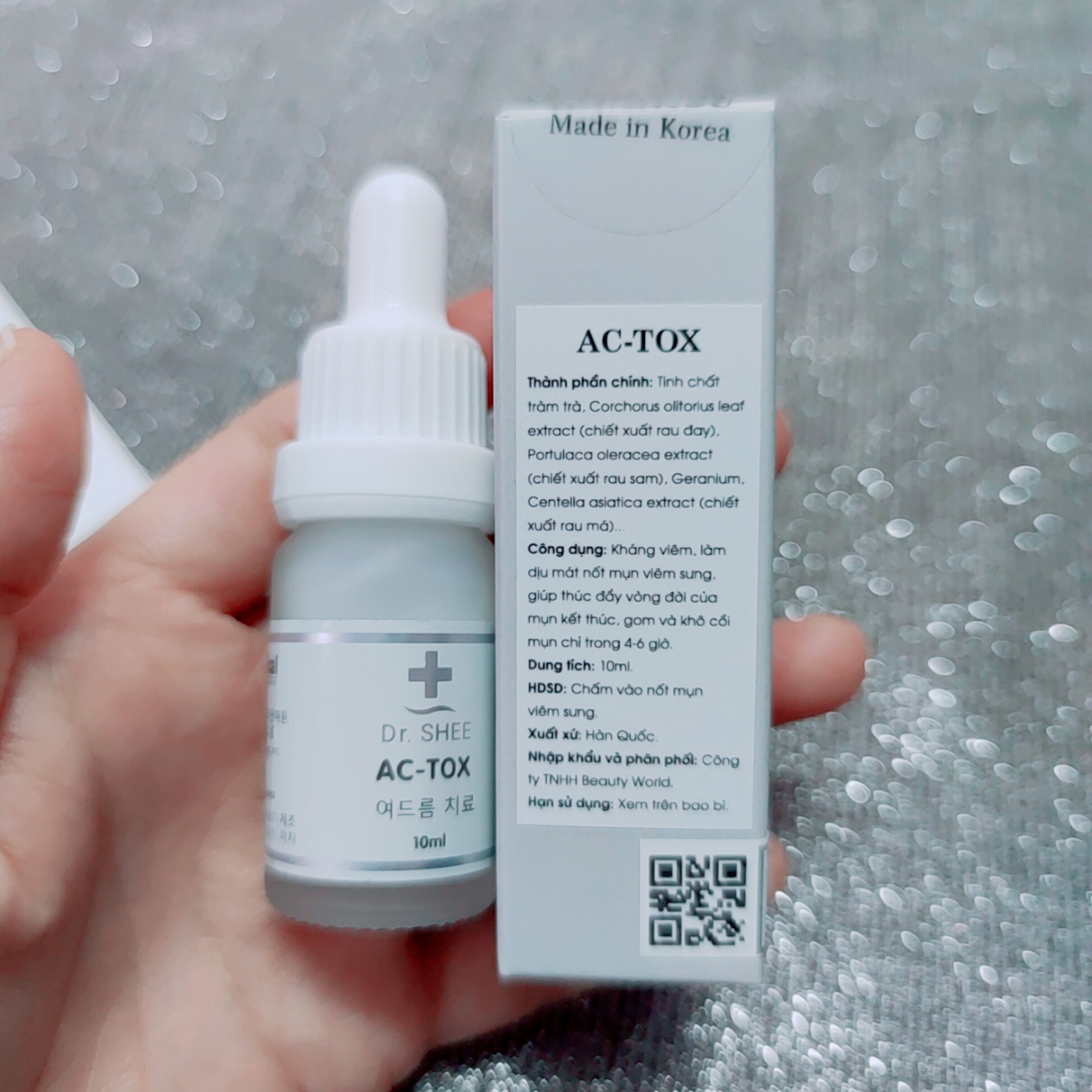 Tinh chất chấm mụn, tinh chất giảm mụn AC- TOX Dr.Shee