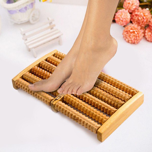 DỤNG CỤ LĂN - MASSAGE CHÂN BẰNG GỖ