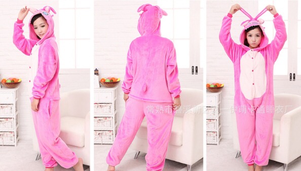 Bộ Đồ Thú Stitch Hồng Đủ Size