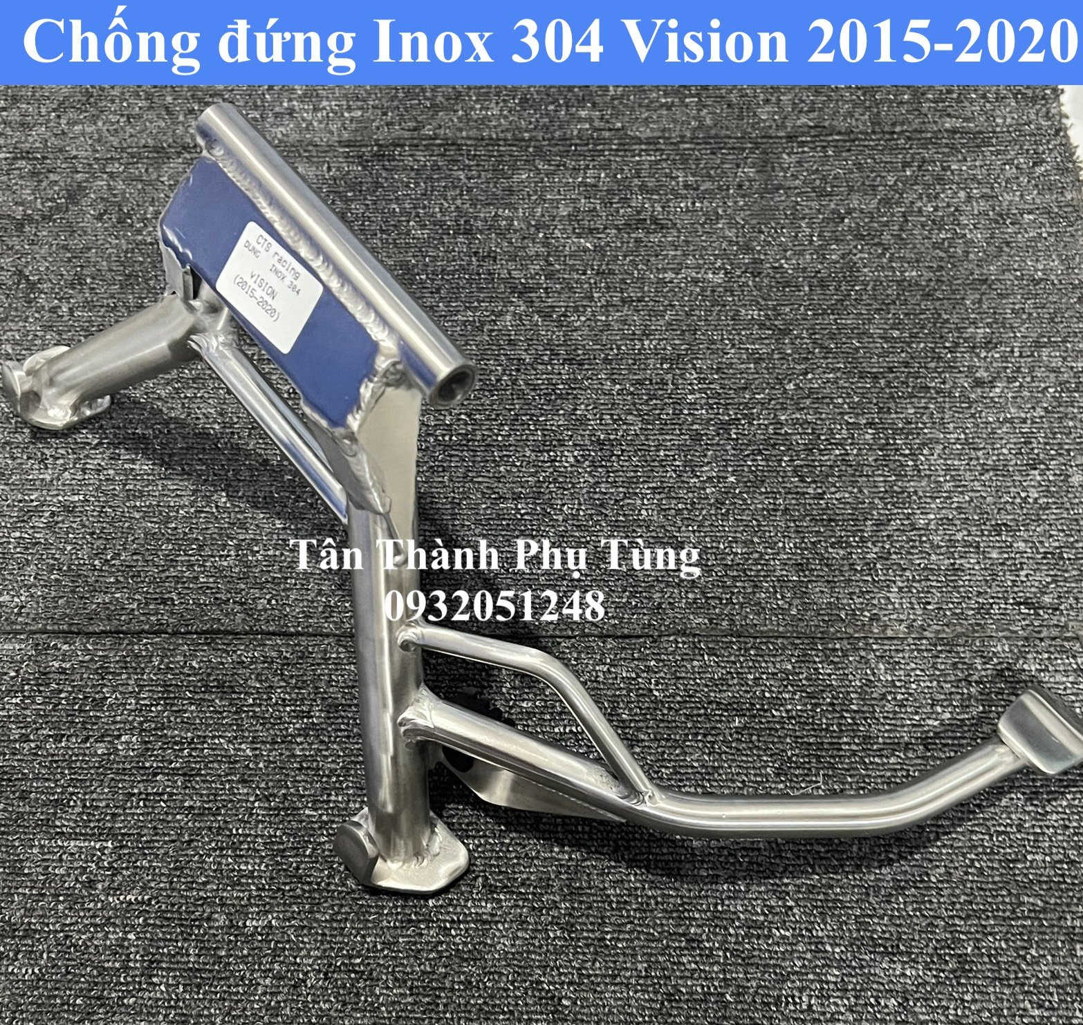 Chống đứng Inox 304 gắn Vision 2015-2020