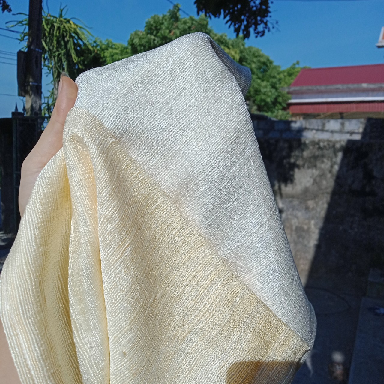 Khăn mặt tơ tằm làng nghề Thái Bình