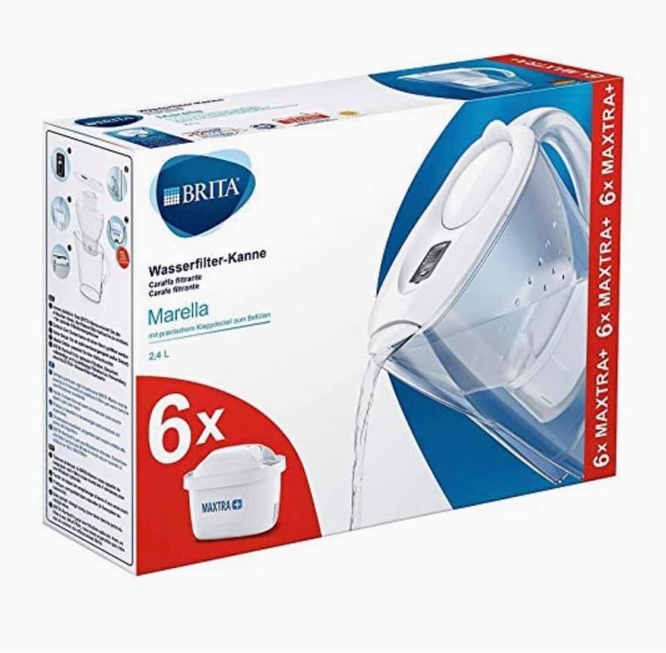 Bình lọc nước brita marella xl 2,4l + 6 lõi lọc