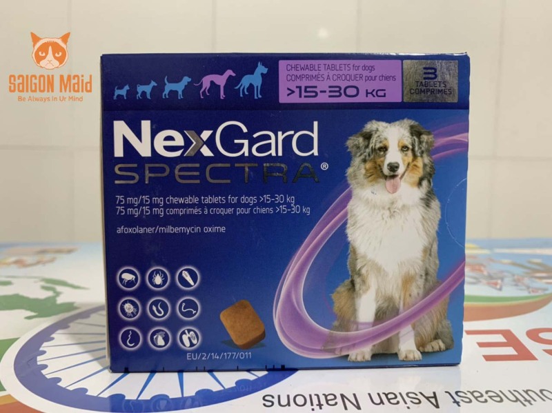 Viên NexGard Spectra dành cho cún cưng của bạn (chó 15 - 30kg)