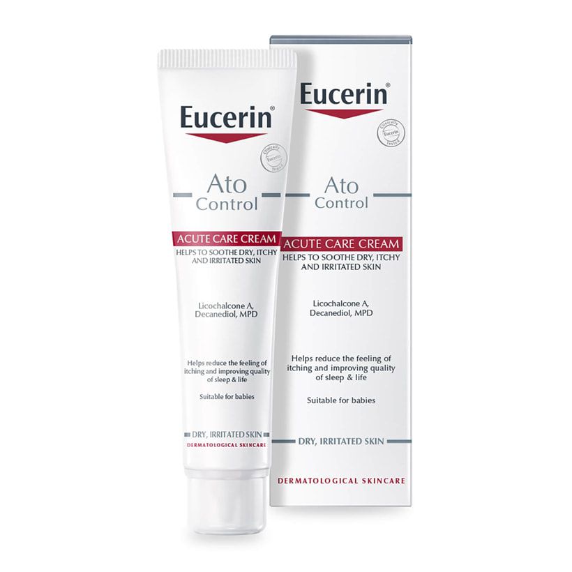 Eucerin kem dưỡng giảm ngứa, đỏ da ato control acute care 40ml