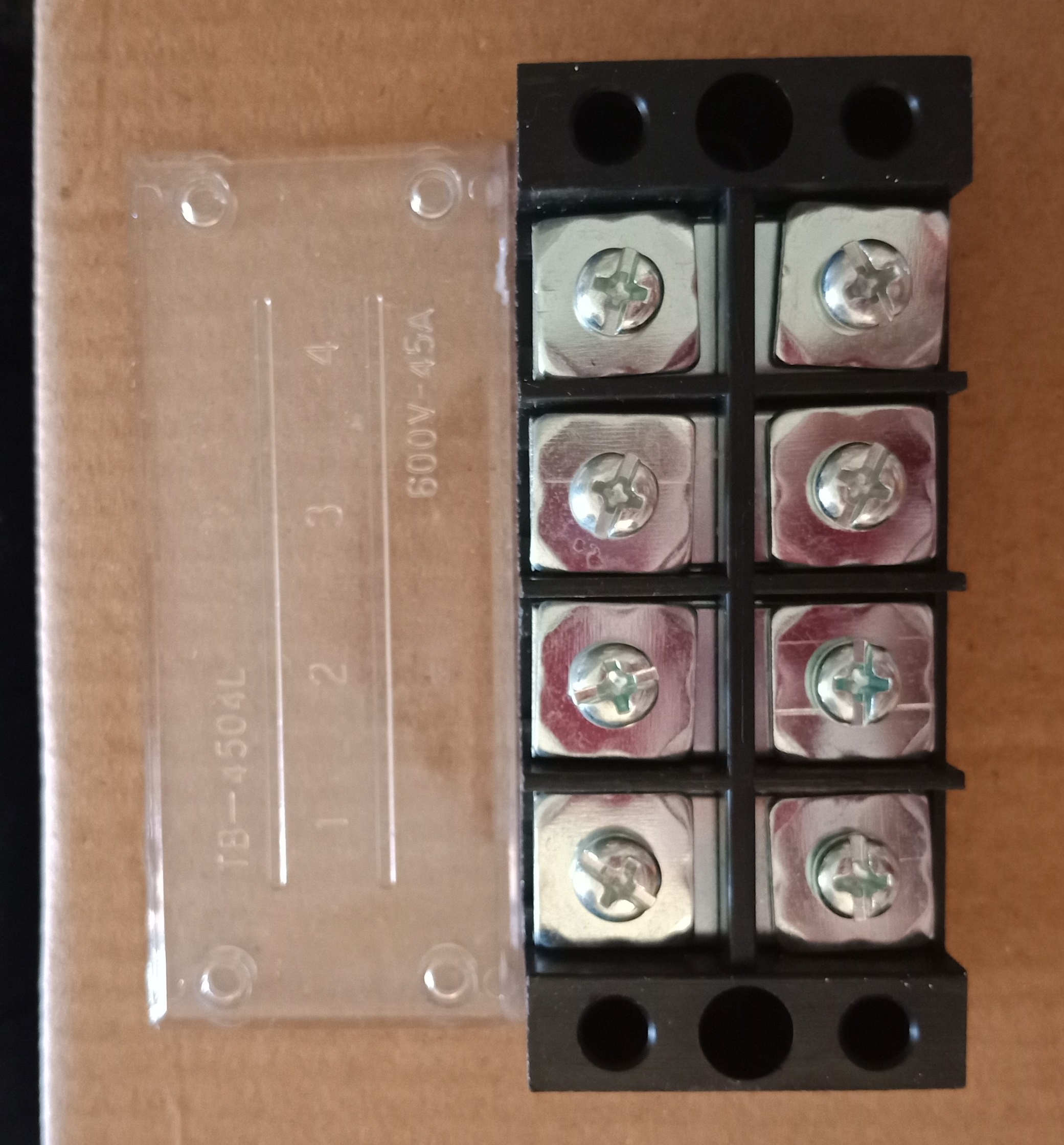 Cầu nối điện 3P, 4P / 45A-600V - Phụ kiện tủ điện, Domino, Terminal nối điện