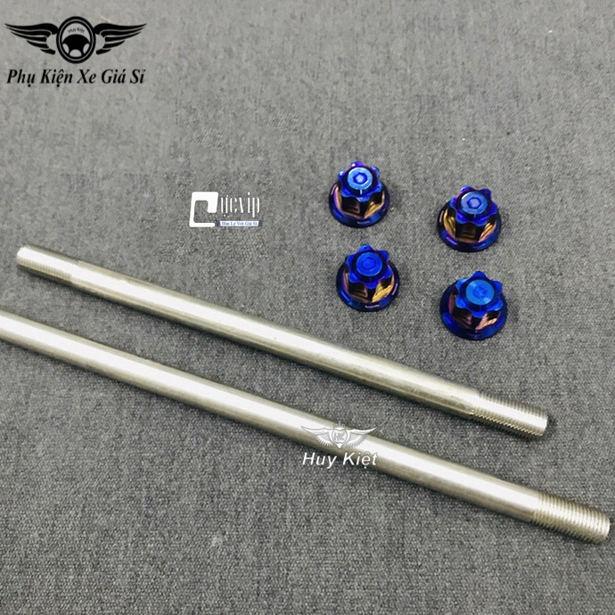 Cốt Trục Bánh Xe Trước Và Sau Kèm Tán Salaya Titan Cho Exciter 135, Satria Fi, Raider Fi, Winner, Winner X, Sonic, Dream, Wave, Sirius RC MS3416
