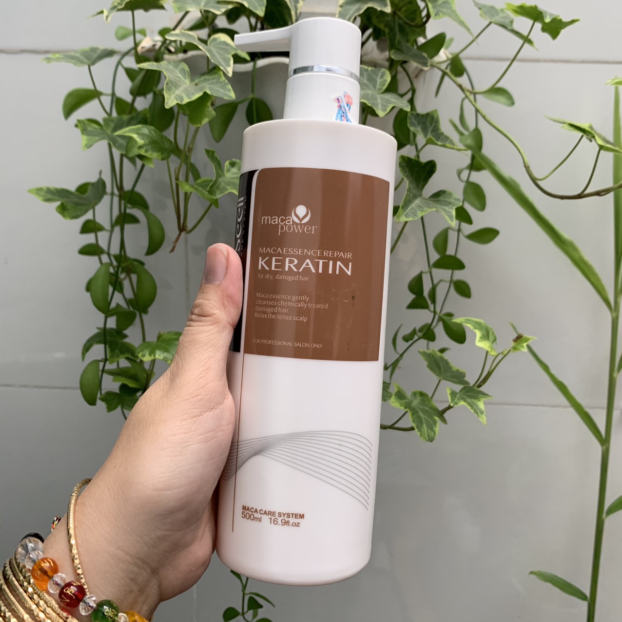 Gel keratin karseell phục hồi tóc trước và sau khi làm hoá chất 500ml