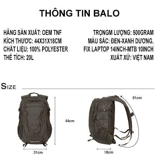 [HCM]Balo laptop Single Shot