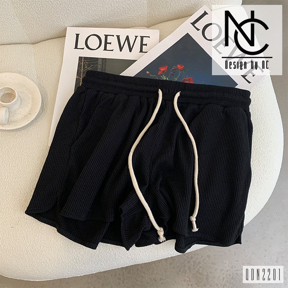 Quần Short Nữ Vải Tổ Ong, Quần Sooc Đùi Nữ Mặc Nhà