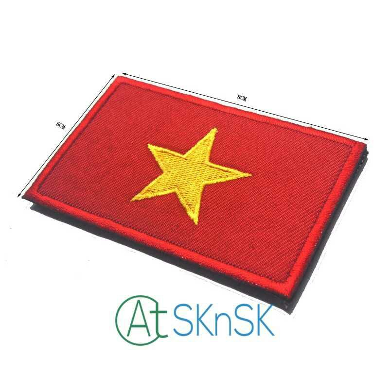 patch sticker cờ vải Việt Nam có nhám dính