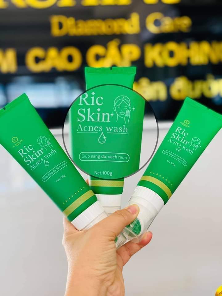 [Chính hãng] RIC SKIN ACNES CLEAN _ Sữa rửa mặt kiềm dầu, dùng cho da mụn, da nhạy cảm.
