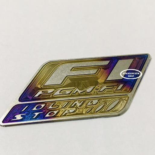 Tem Titanium 3D Chữ Fi (Titan 100%)