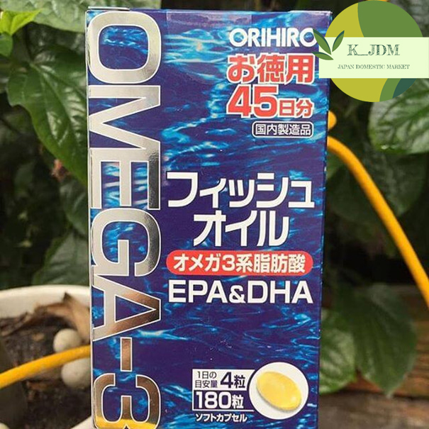 Dầu Cá OMEGA 3 ORIHIRO Nhật Bản 180 Viên