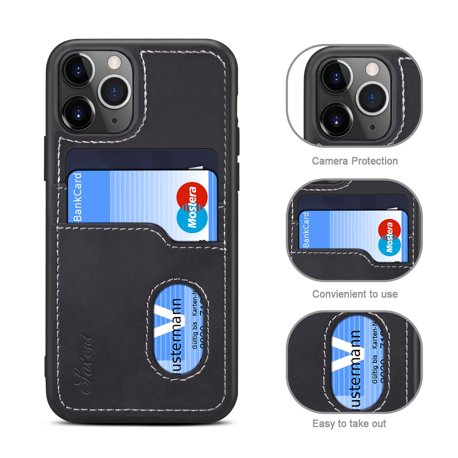Ốp lưng da cao cấp và đựng thẻ cho iPhone 11/  iPhone 11Pro/ iPhone 11 Pro Max