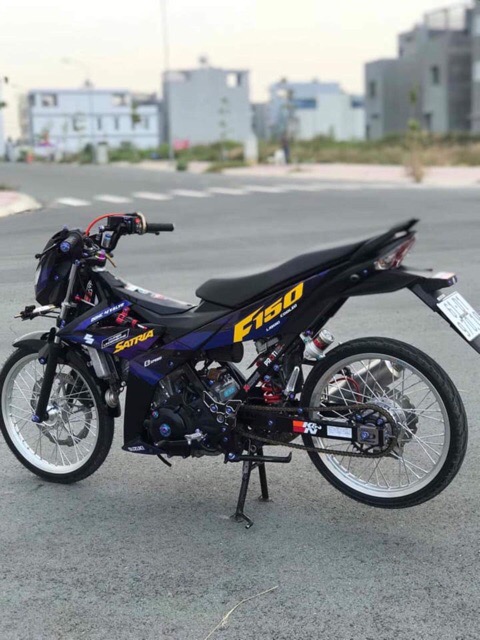 Tem rời satria fi xanh đen