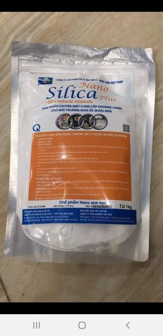 [ hàng chính hãng] nano silica plus ( chuyên khắc phục mòn vỏ.mẽ miệng. mọt vòng xoáy cuối ở ốc bươu đen ,ốc nhồi)
