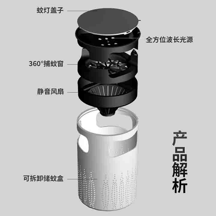 Máy bắt muỗi thông minh kiêm đèn ngủ