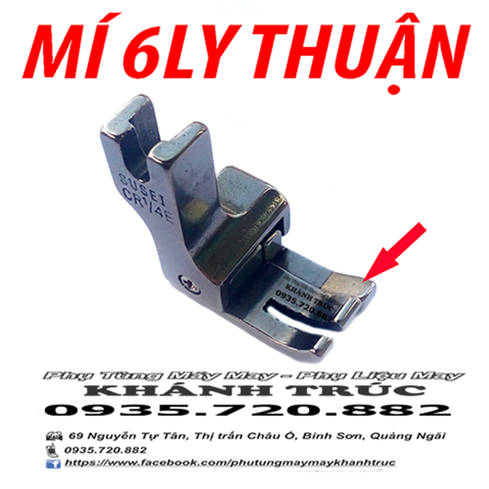 Chân vịt mí 6ly máy may công nghiệp 1kim