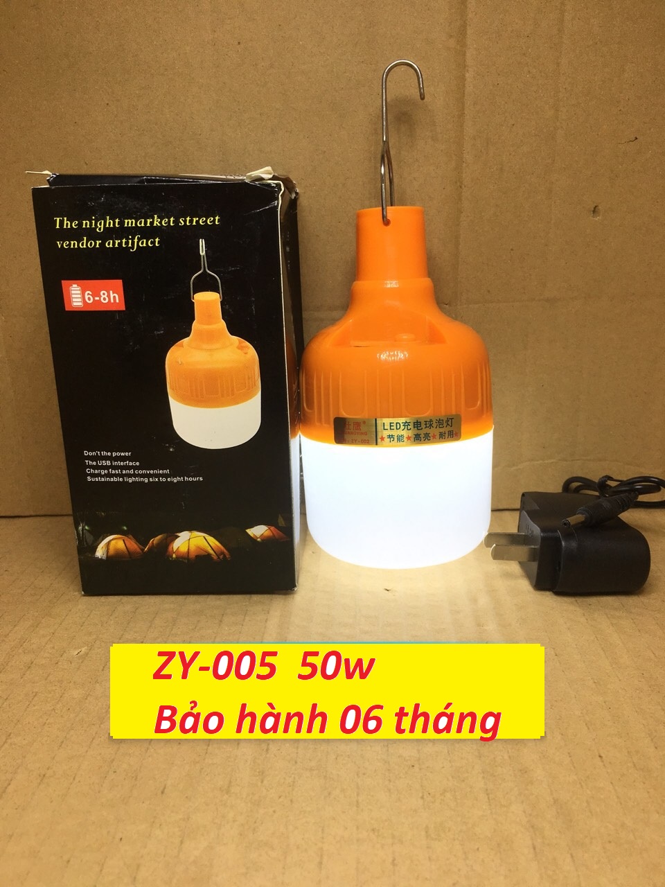 Bóng đèn LED sạc tích điện 50w-Vỏ trắng