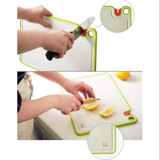 Thớt kháng khuẩn kèm mài dao Lock&Lock CSC401IVY