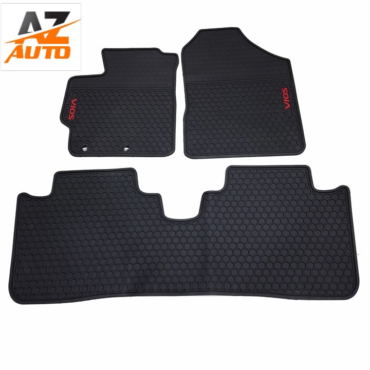 Thảm sàn, lót sàn cao su 3d cho #toyota vios 2014-2021