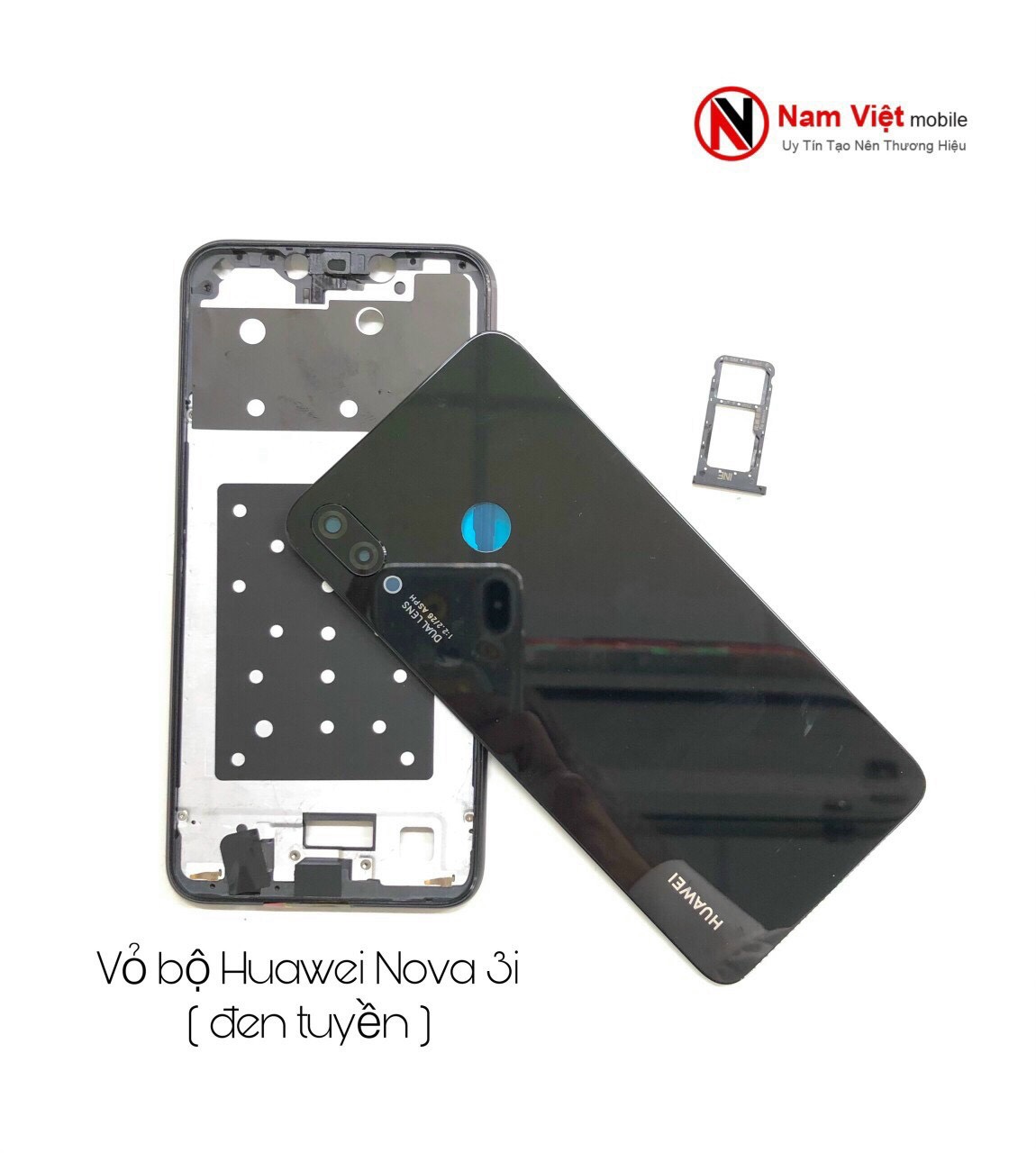 VỎ SƯỜN + KHUNG MÀN HÌNH HUAWEI NOVA 3i ZIN
