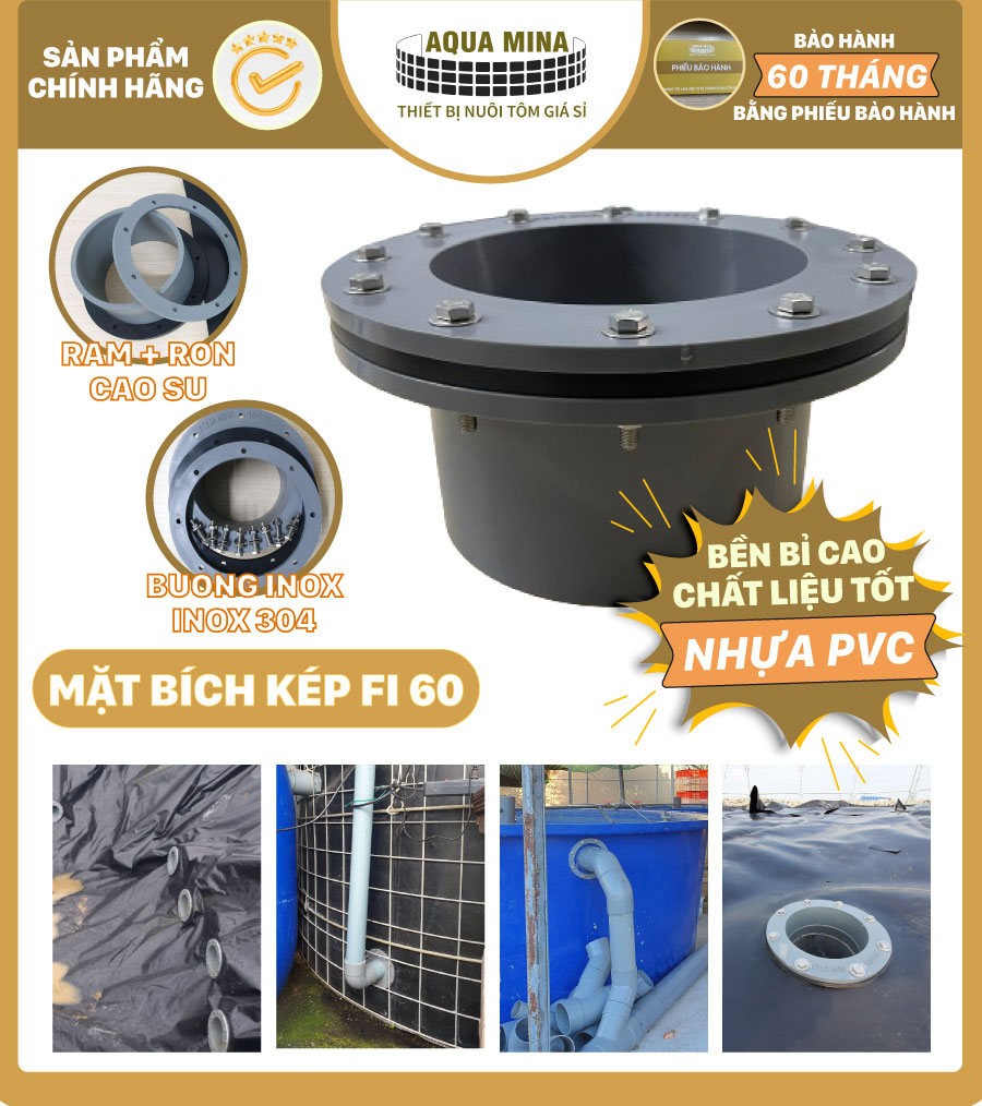 Mặt bích nhựa luppe fi 60