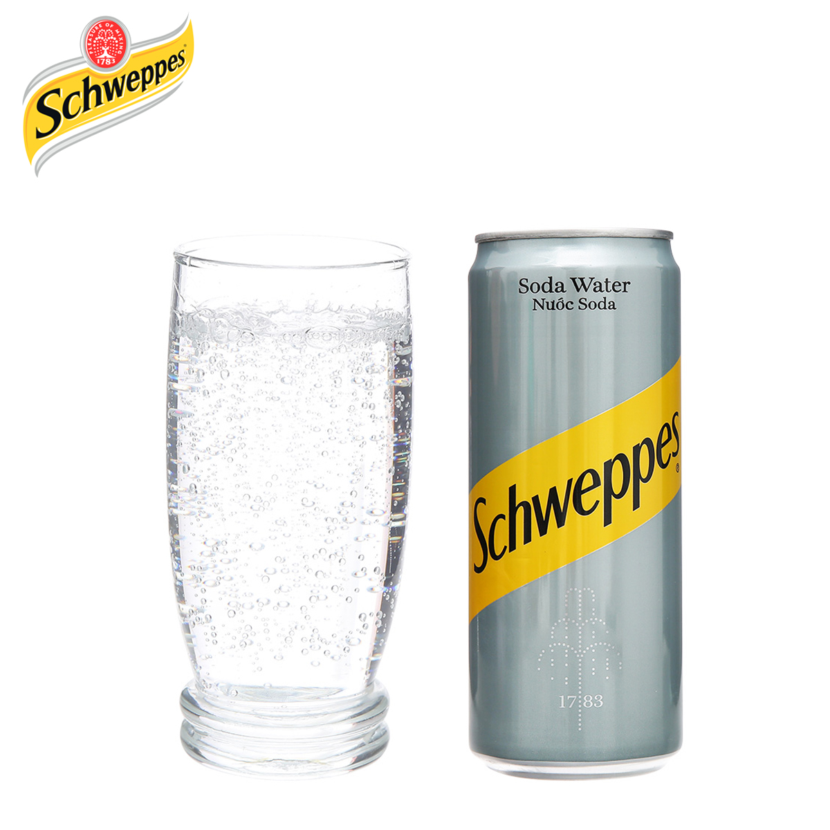 LỐC 6 LON NƯỚC SODA SCHWEPPES 320ML