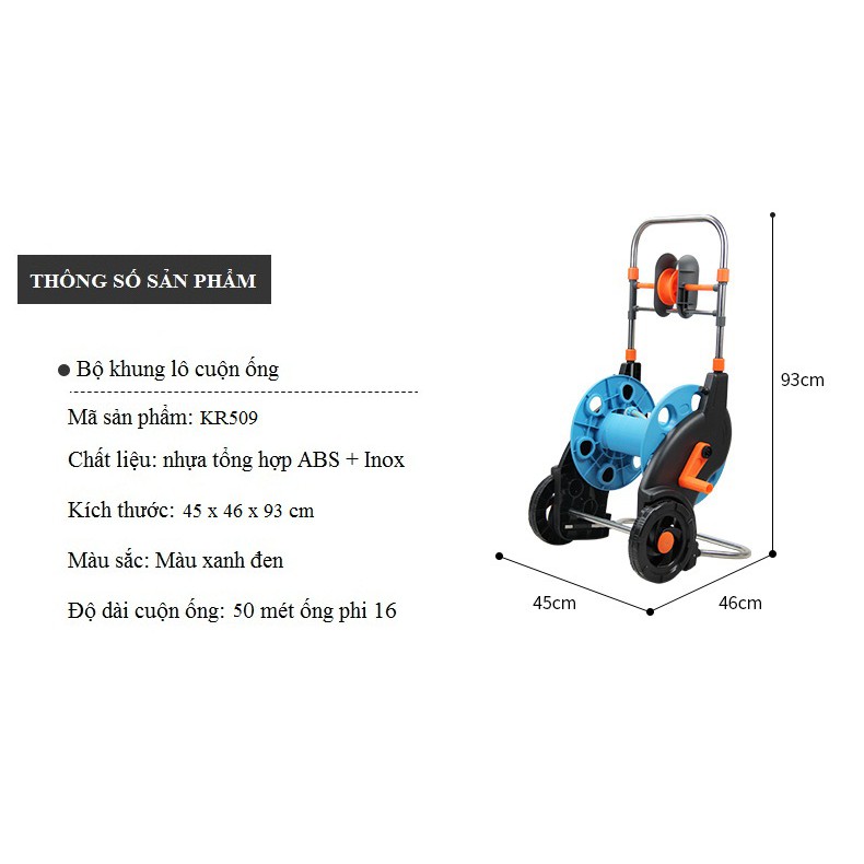 khung rulo cuộn dây nước dây cao áp dây điện
