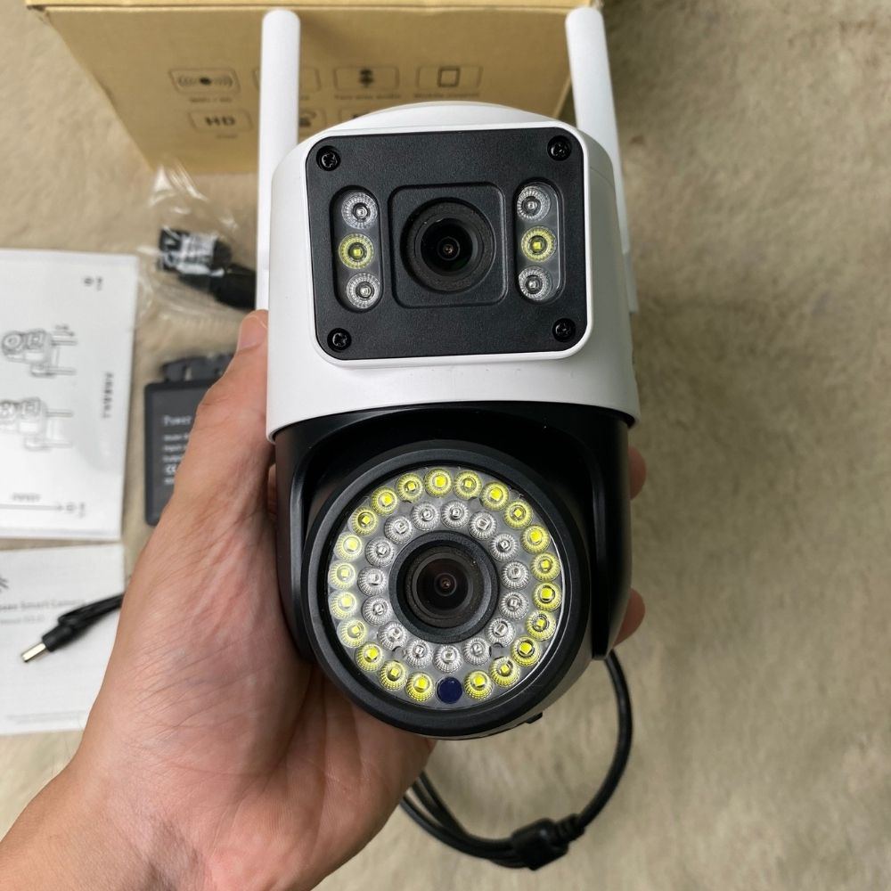 Yoosee model 2024 yoosee camera 5.0mpx 2 eyes mode q42d-wide angle-Super focus-two conversation-360 degree rotation anti-theft alarm function outdoor IP WiFi camera X9000