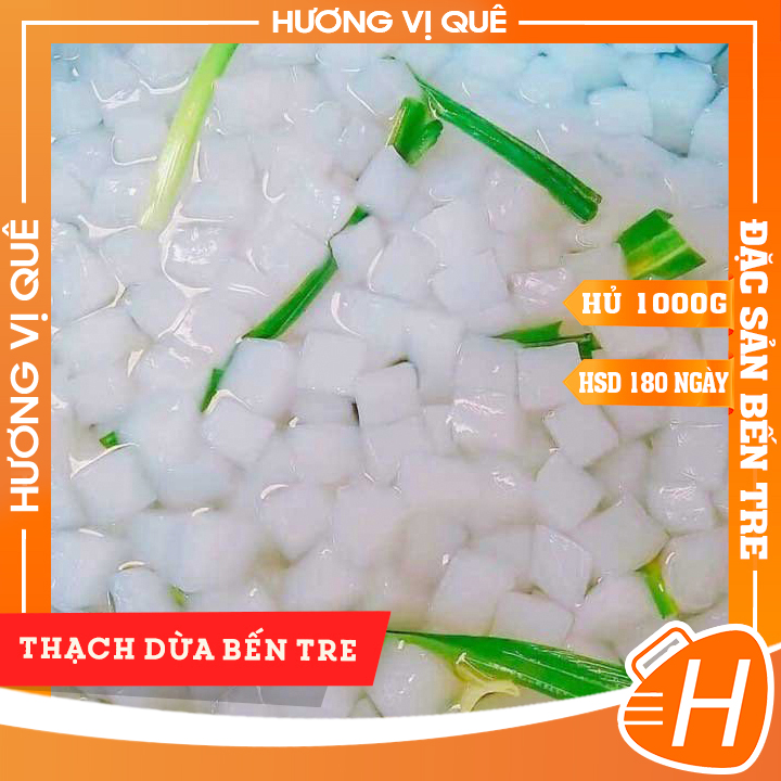 Thạch Dừa Bến Tre - Hủ 1000g - Đặc Sản Bến Tre