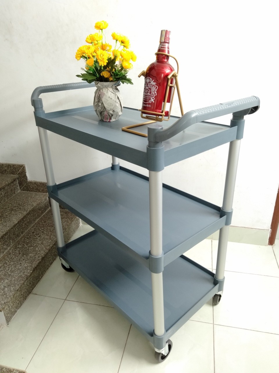 XE ĐẨY THỨC ĂN 3 TẦNG NHÀ HÀNG