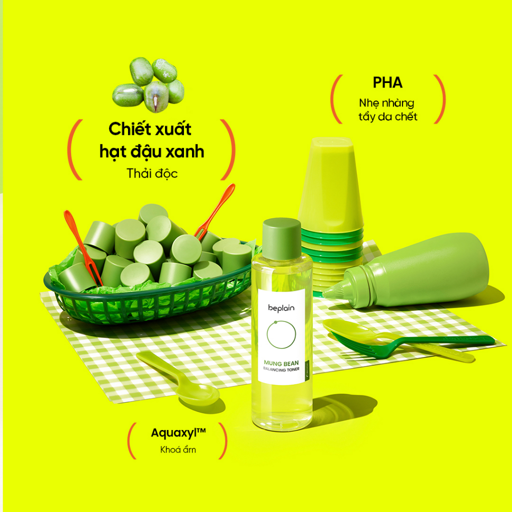 [HCM][Nhacuabeautyholic]  [DATE T9.2023] Toner đậu xanh Beplain Greenfull Balancing