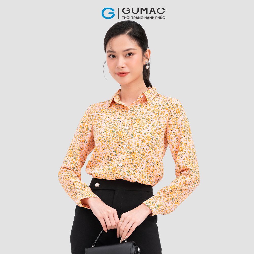 [CHỈ 4-6.4 | TẶNG ÁO THUN ĐƠN 799K] Áo sơ mi hoa thời trang GUMAC AC11058