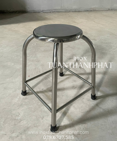 Ghế Đẩu 50cm - Ghế bàn ăn inox