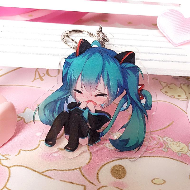 [7-11/12 VOUCHER 8%][thanh lý bán lỗ] Móc khóa Anime mica - Miku [AAM] [PGN18]