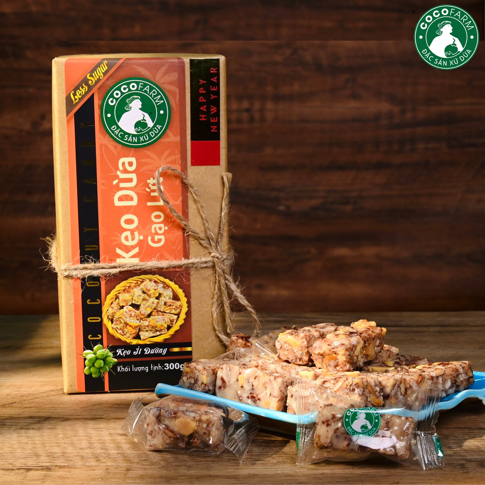 Kẹo Dừa Gạo Lứt Cocofarm ít đường