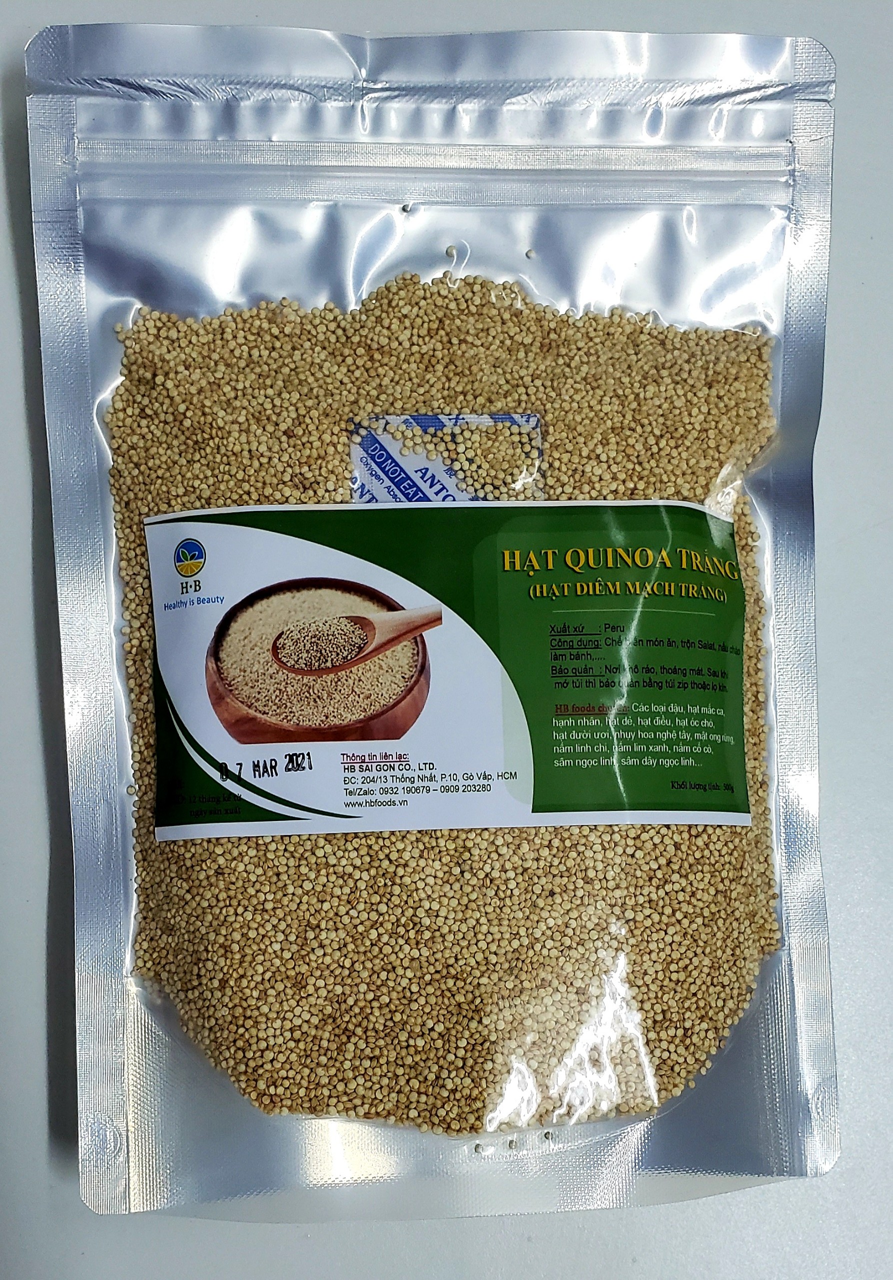 Hạt Quinoa (hạt Diêm Mạch)- nhập khẩu Peru, 500g