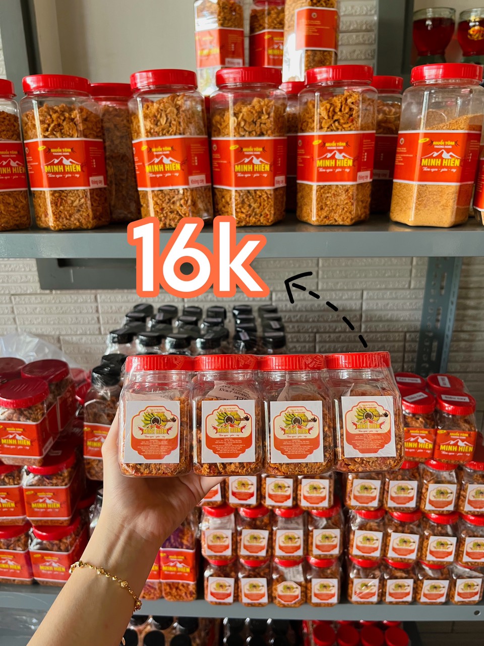 Muối tôm thượng hạng minh hiến không cay 60gr