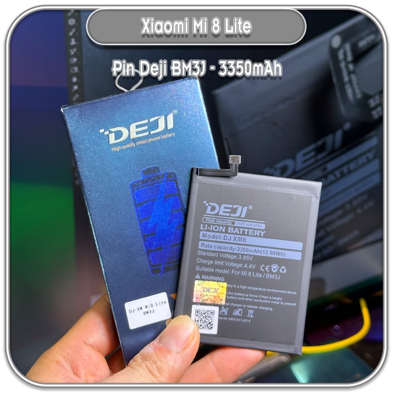 Thay pin cho máy xiaomi mi 8 lite, deji bm3j 3350mah hàng nhập khẩu