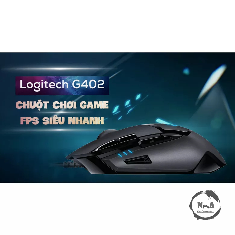 Chuột Máy Tính Gaming LOGITECH G402 (Chuột Vi Tính Laptop Chơi Game Cực Nhạy, Giá Rẻ)