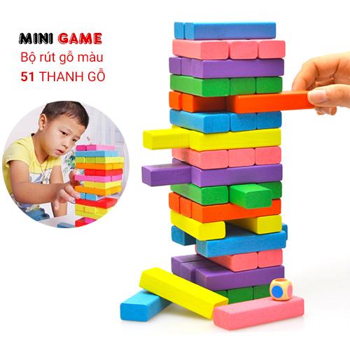 Bộ đồ chơi rút gỗ màu cho bé -E15DC59
