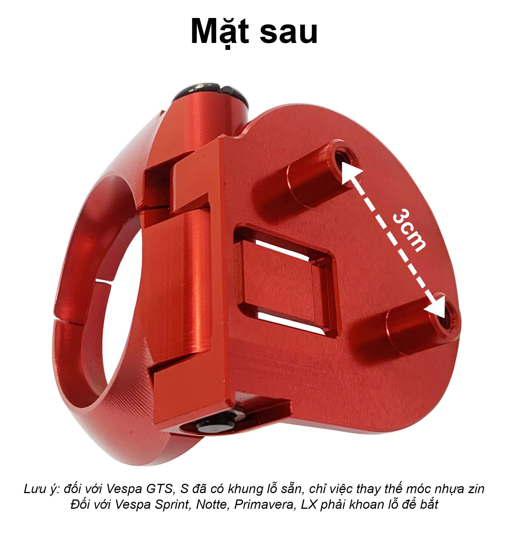 Móc treo 2 lỗ Vespa 2021